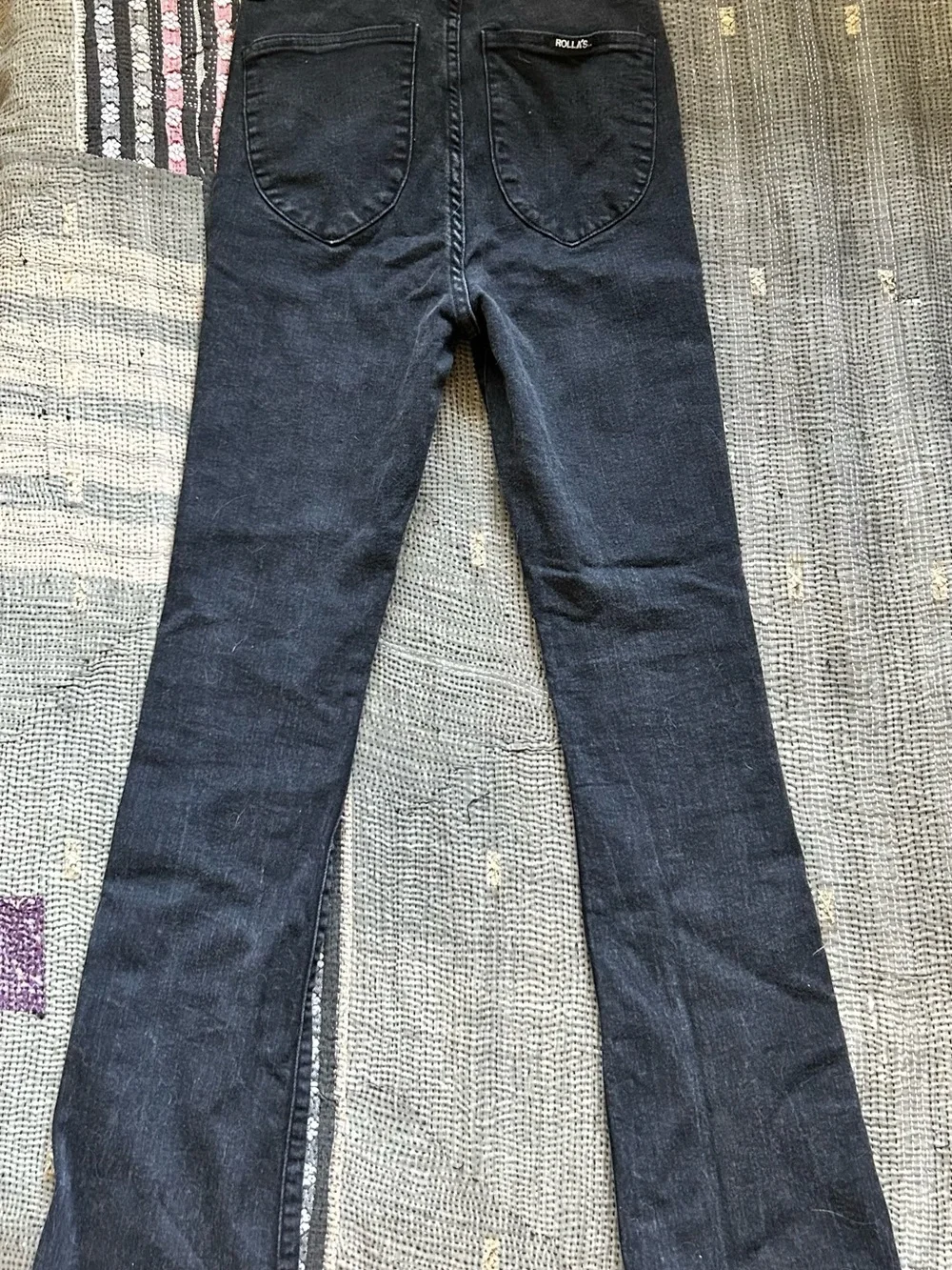 High-Waisted Black Bootcut/Flared Women’s Jeans Rolla’s